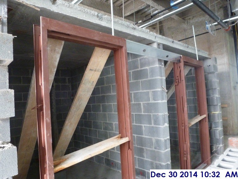 2nd floor detention cell door frames Facing North-West